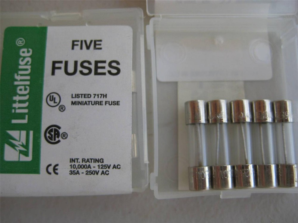 5X Littelfuse Fuse 239 .200 .300 1/2 3/4 1 1-1/4 1-6/10 or 2-1/2 Amp 5x20mm T