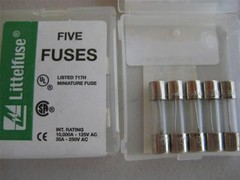 5X Littelfuse Fuse 239 .200 .300 1/2 3/4 1 1-1/4 1-6/10 or 2-1/2 Amp 5x20mm T