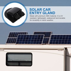 Dual Hole Waterproof Cable Gland ABS Material for Rv Solar Panel Wiring