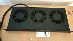 Hammond FT300HA1BK Cooling Fan Tray, W+Red LED Switch 115VAC, 3A, 60Hz – New!