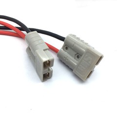 50 Amp Anderson Plug Connector Double Y Adaptor 1 to 2 10AWG Automotive Cable