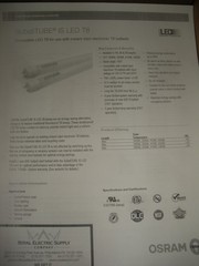 2′ LED tube lamp 8.5w T8 Osram SubstiTUBE lot/10pcs direct replacement 75146-2
