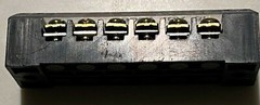 WIRE TERMINAL BLOCK STRIP 15 AMP 6 POLE, 2 PC LOT, TB1506