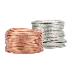 Copper/Tin Plated Round Twisted Wire Fabric Braided Cable Flex 2.5mm²-120mm²
