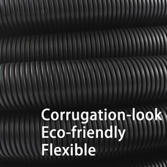 Wiring Loom Split Wire Cable Sleeve Flex Tubing Wire Wrap Corrugated Conduit Lot