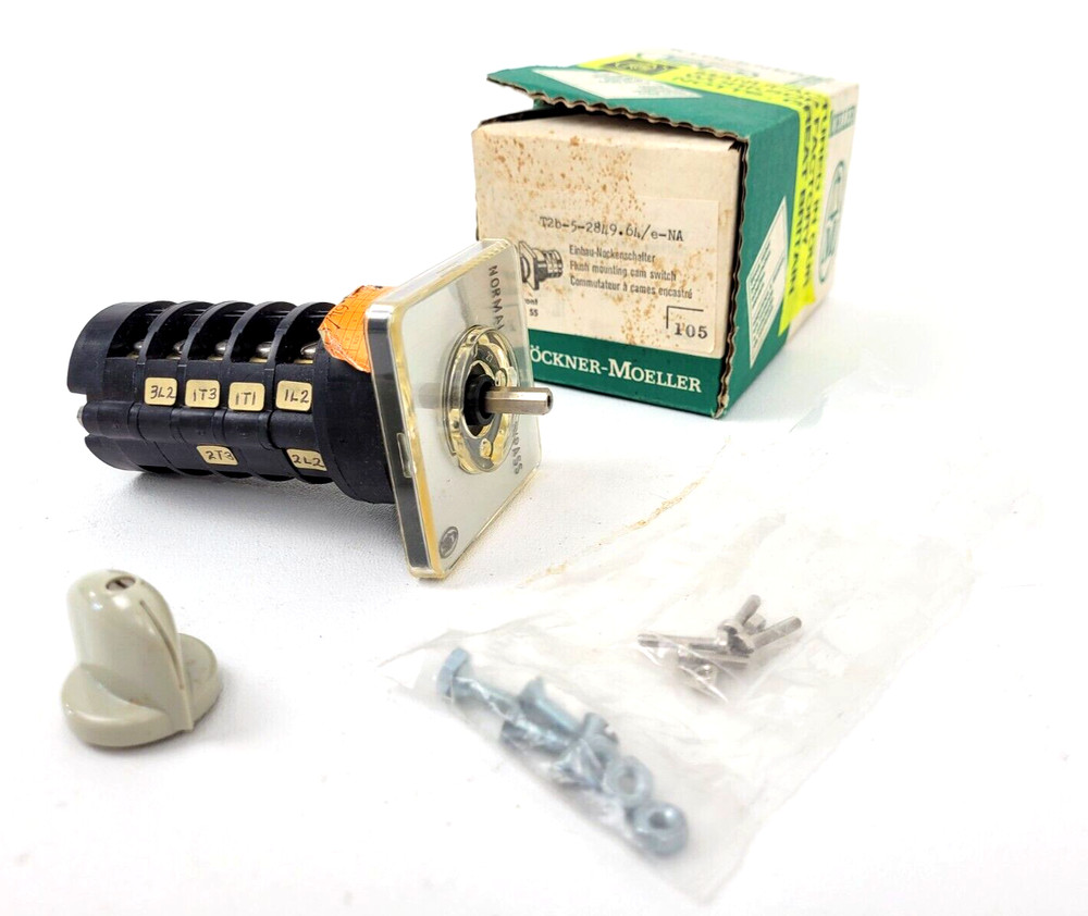 T2b-5-2849.64/e-NA Klockner-Moeller 16A 600V T2 Cam Switch/Handle – New
