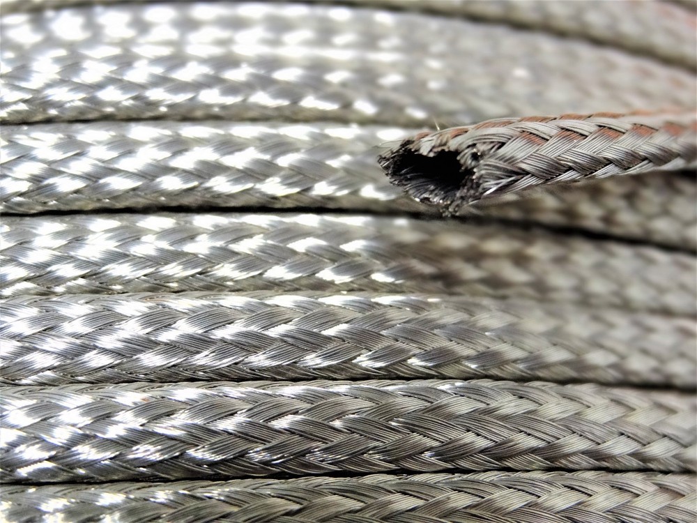 Tubular Braided Shield Tinned Copper Wire 1/4″ Wide Ground Strap USA 175′ FT