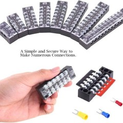 70pcs Terminal Block Set, 5pcs 6 Position Screw Terminal Strip 600V 15A