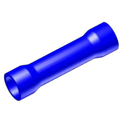 Burndy SP14, 1″ L, 16 to 14 AWG, Blue, Insulated, Butt Splice Connector, 1 pc