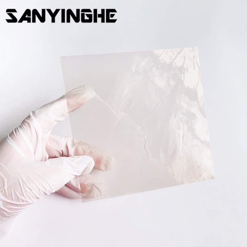 1pc Non Porous Natural Transparent Mica Square Sheet 100*100*0.1-150*150*0.1mm