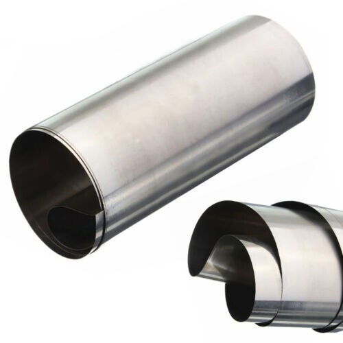 304 Silver Stainlesss Steel Fine Plate Sheet Hardware Foil Strip 0.1x100x1000mm