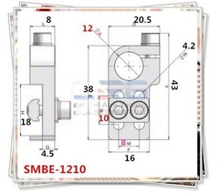 1PCS NEW FIT FOR SMBE-1210T T Yes with nut fixture cylinder connection fixation