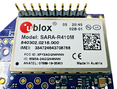 U-Blox SARA-R410M on a riser board Digi Xbee XB3M1 With Verizon Sim Card