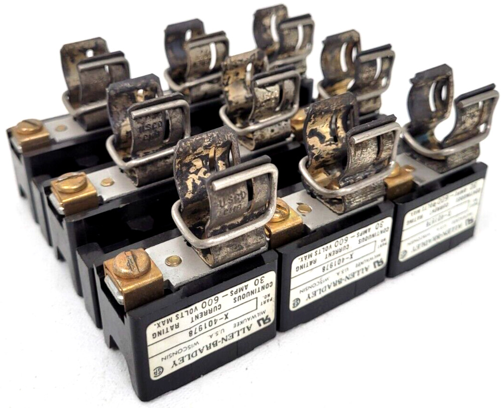 Lot of 3 – X-401978 Allen-Bradley 30 Amp 3 Pole Fuse Holder – Next Day Option