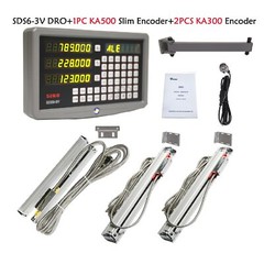 SINO SDS6-3V 3 Axis Digital Readout And 3PCS KA300 1um Linear Scale Encoder