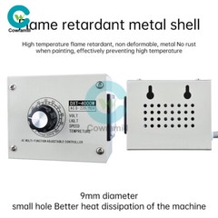 220V 4000W Adjustable Voltage Regulator Dimming SCR Temperature Speed Controller