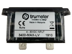 Trumeter 3400-MAX-LV Totalizing Counter 4-30 VDC 2-Hole 1/4” Spade Terminal NEW