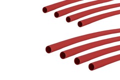8 Lot TEMCo 1/4″ Marine Heat Shrink Tube 3:1 Adhesive Glue Lined 12″ long RED