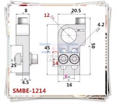 1PCS NEW FIT FOR SMBE-1214T T Yes with nut fixture cylinder connection fixation