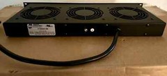 Hammond FT300HA1BK Cooling Fan Tray, W+Red LED Switch 115VAC, 3A, 60Hz – New!