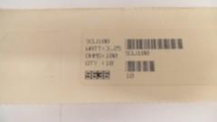 Qty 10 pcs Ohmite wire wound axial resistors, 3.25watt 100 Ohm 5 percent, 93J100