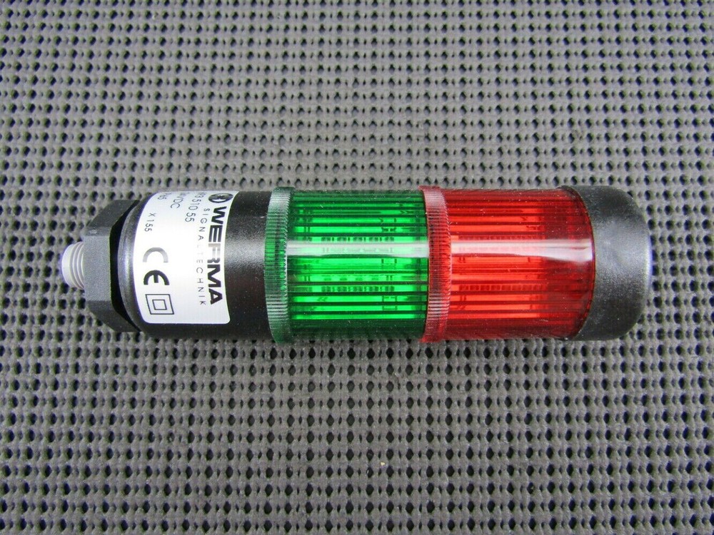 Werma 693 510 55 Stack Light 24VDC Red/Green IP65 2 Light Elements 693.510.55