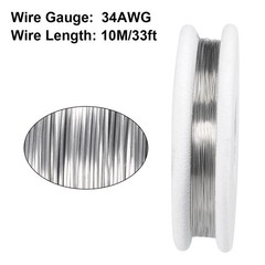 0.15mm 34AWG Heating Resistor Wire Nichrome Resistance Wires 33Feet