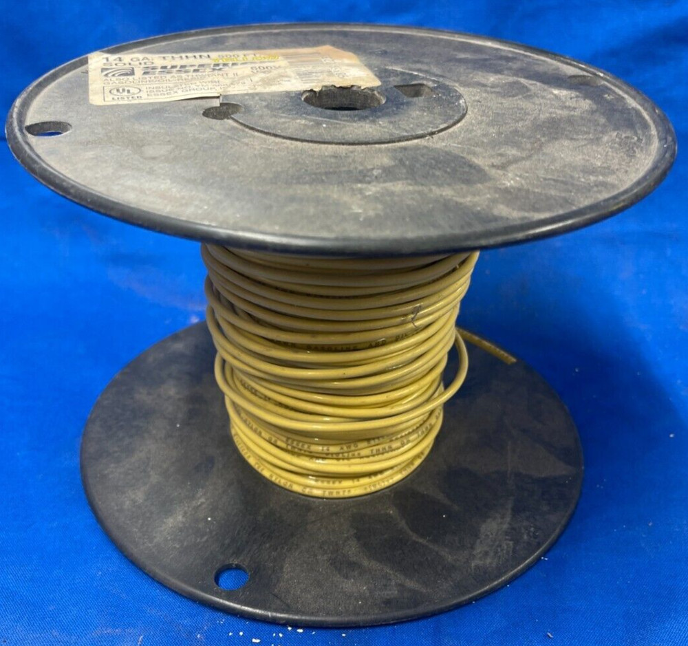 SUPERIOR ESSEX 14GA. SOLID INSULATED WIRE THHN 600V LENGTH: 100′