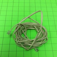 Telephone 15FT Beige TWO-LINE Cable Cord