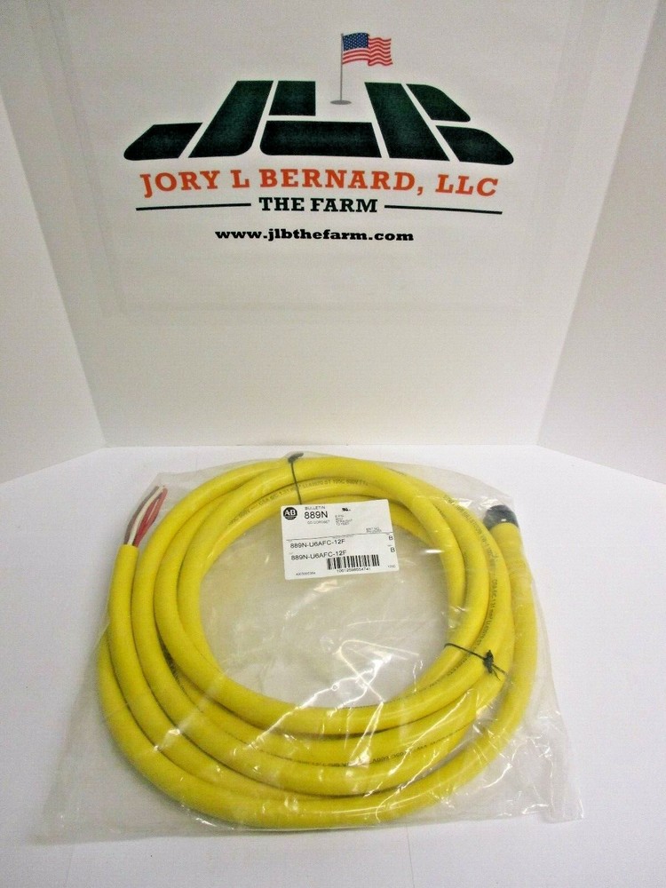 ALLEN-BRADLEY, QD CORDSET, 6-PIN, 12 FT. 889N-U6AFC-12F