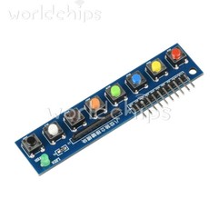 8 Independent Key Button Module With LED Indicator Keyboard Module For Arduino