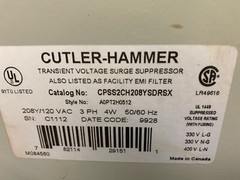 👀 CUTLER HAMMER TRANSIENT VOLTAGE SURGE SUPPRESSOR 3PH 4W CPSS2CH208YSDRSX