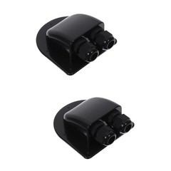 2pcs Cable Gland Waterproof Cable Pass Through 2-hole Rv Gland