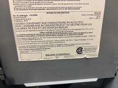 Square D FA100RB Circuit Breaker Enclosure Type 3R 600V 100A