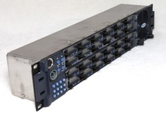 Clear-Com ClearCom V Series Panel V24L4D 24CH Intercom & AC Adapter Works Great