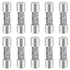 10Pack gPV Solar PV Fuse 30A 1000V DC, 10x38mm, 33kA Breaking Capacity, CE Li…