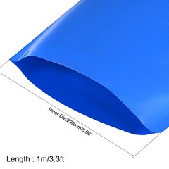 Battery Wrap, 450mm Width 1m PVC Heat Shrink Tube Wraps Blue