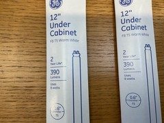 2 Pack (Pair) Fluorescent Light Bulb, Warm White 390 Lum, 12 In., 8 Watt – 25425