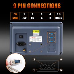 TOAUTO 2/3 Axis 8” Digital Readout LED Dro Glass Linear Scale for Milling Lathe