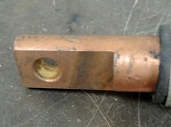 400 x 30 Welding Shunt Copper Wire Spot Water Cooled Welder 400 MCM