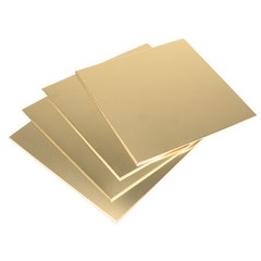 H62 Brass Sheet Metal Sheets Model Craft DIY 0.3-10mm Thickness – Multiple Sizes