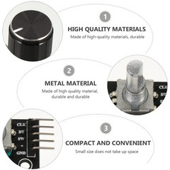 5 Pcs Rotary Encoder Module with Potentiometer Rotary Knob Electric Parts
