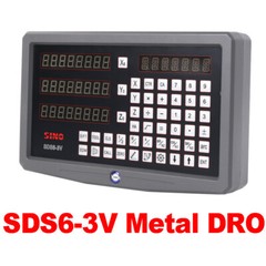 Lathe Mill Dro Digital Readout Metal SDS6-3V+Linear Encoder 5U TTL Scales
