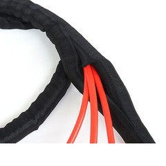 Black Braided Cables Sleeving Self Closing Cable Sock Wrap Cabling Φ5/8/10/~30mm
