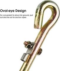 Portable Ground Rod Grounding Pin with Ground Wire Lug Great for Electric