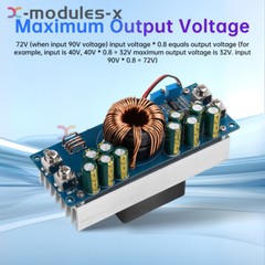 800W/1200W DC-DC Adjustable Buck Power Module DC15V-90V to DC2.5V-72V 28A/50A