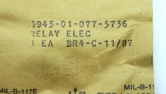NAVY SHIP AN/SPS-64(V)9 RADAR GOULD T163X-328 RAYTHEON 165043-2 NEW RELAY 12 VDC