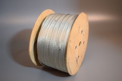 1000′ Metal 3/4″ BRAIDED GROUND STRAP GROUNDING Bare Copper Flat Braid Tubular