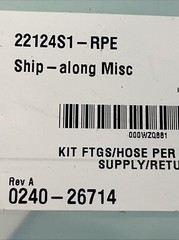AMAT 0240-26714 KIT FTGS/HOSE PER CRYO H20 SUPPLY/RETURN 3300-02518, 3400-01057