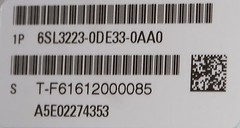 Siemens Sinamics PM230 6SL3223-0DE330AA0 30kW AC Drive